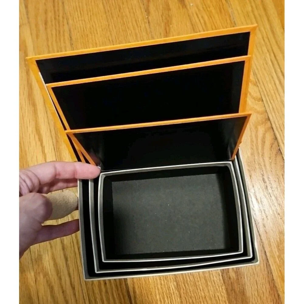 Elegant 3 Pc Nesting Storage Box Set Victorian Goth Halloween Spider Scary Story